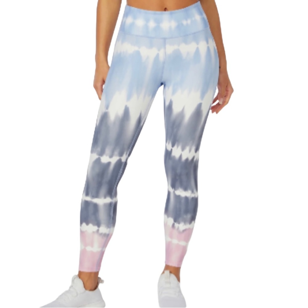 Wildfox Sweat High Waisted 7/8 Leggings in Blue/Pink Tie Dye Ombre NWOT Active